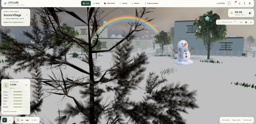 OpenLife3D Winter Landscape